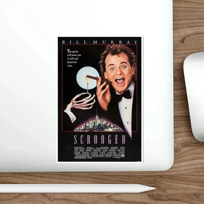 Scrooged 1988 Movie Poster STICKER Vinyl Die-Cut Decal - The Sticker Space