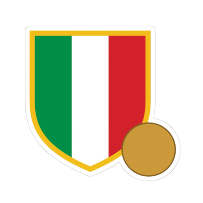 Scudetto hockey (Italy) (Coat of Arms) STICKER Vinyl Kiss-Cut Decal 4 Inch White - The Sticker Space