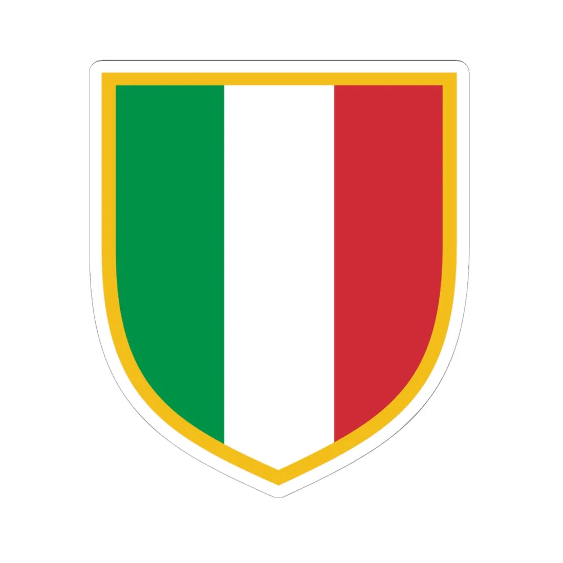 Scudetto (Italy) (Coat of Arms) STICKER Vinyl Kiss-Cut Decal 6 Inch White - The Sticker Space