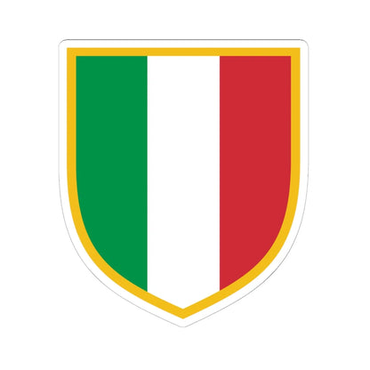 Scudetto (Italy) (Coat of Arms) STICKER Vinyl Kiss-Cut Decal 6 Inch White - The Sticker Space