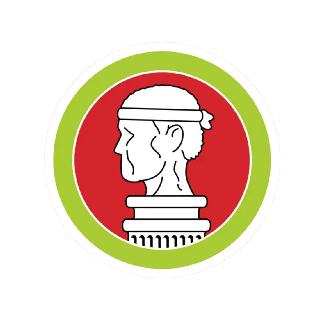 Sculpture (Boy Scout Merit Badge) STICKER Vinyl Kiss-Cut Decal 2 Inch White - The Sticker Space