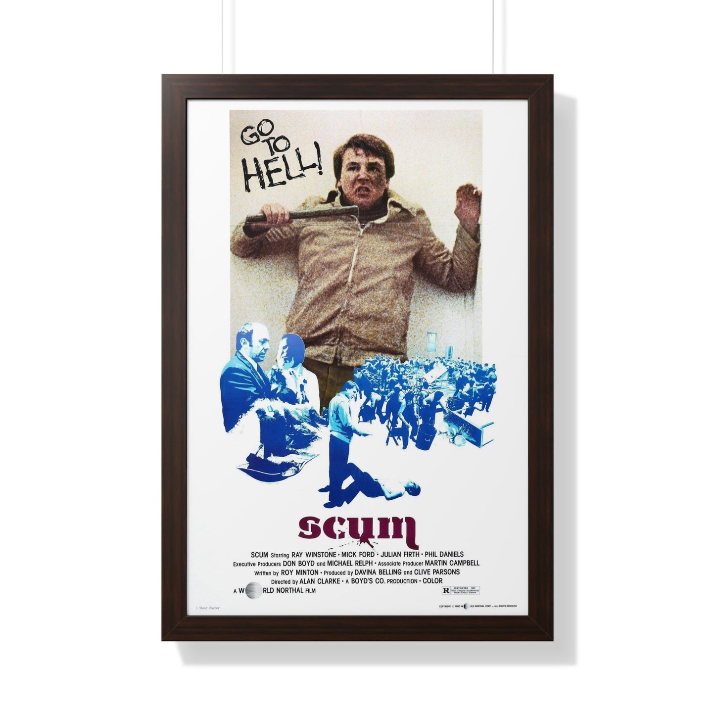 SCUM 1979 - Framed Movie Poster-20" x 30"-The Sticker Space