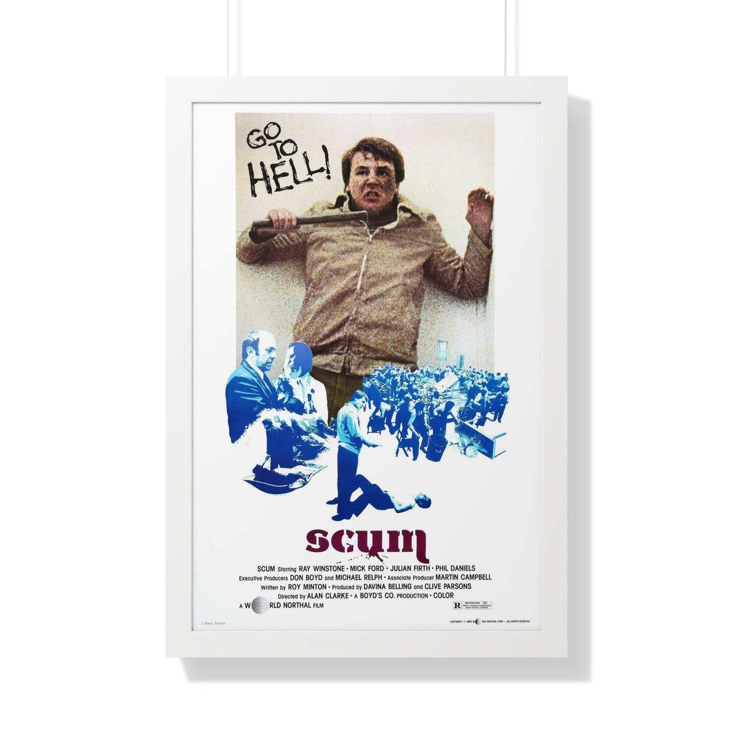 SCUM 1979 - Framed Movie Poster-20" x 30"-The Sticker Space