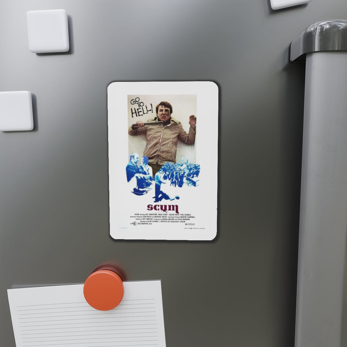 SCUM 1979 Movie Poster - Refrigerator Magnet-The Sticker Space