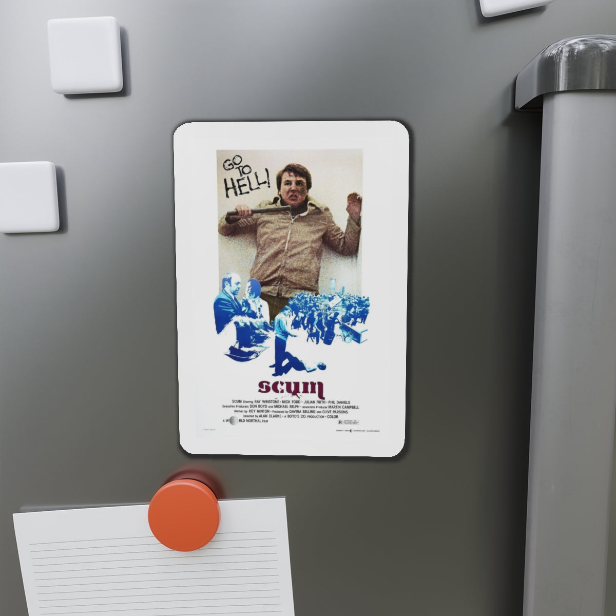 SCUM 1979 Movie Poster - Refrigerator Magnet-The Sticker Space