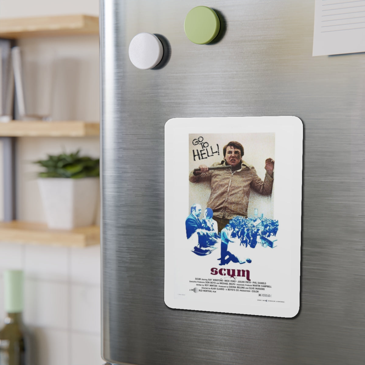 SCUM 1979 Movie Poster - Refrigerator Magnet-The Sticker Space