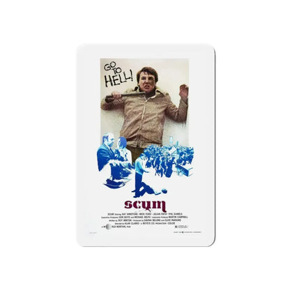SCUM 1979 Movie Poster - Refrigerator Magnet 6 Inch Die-Cut - The Sticker Space
