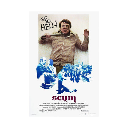 SCUM 1979 - Paper Movie Poster-The Sticker Space