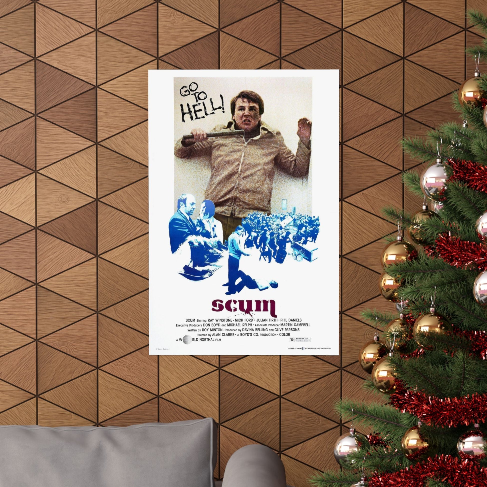 SCUM 1979 - Paper Movie Poster-The Sticker Space