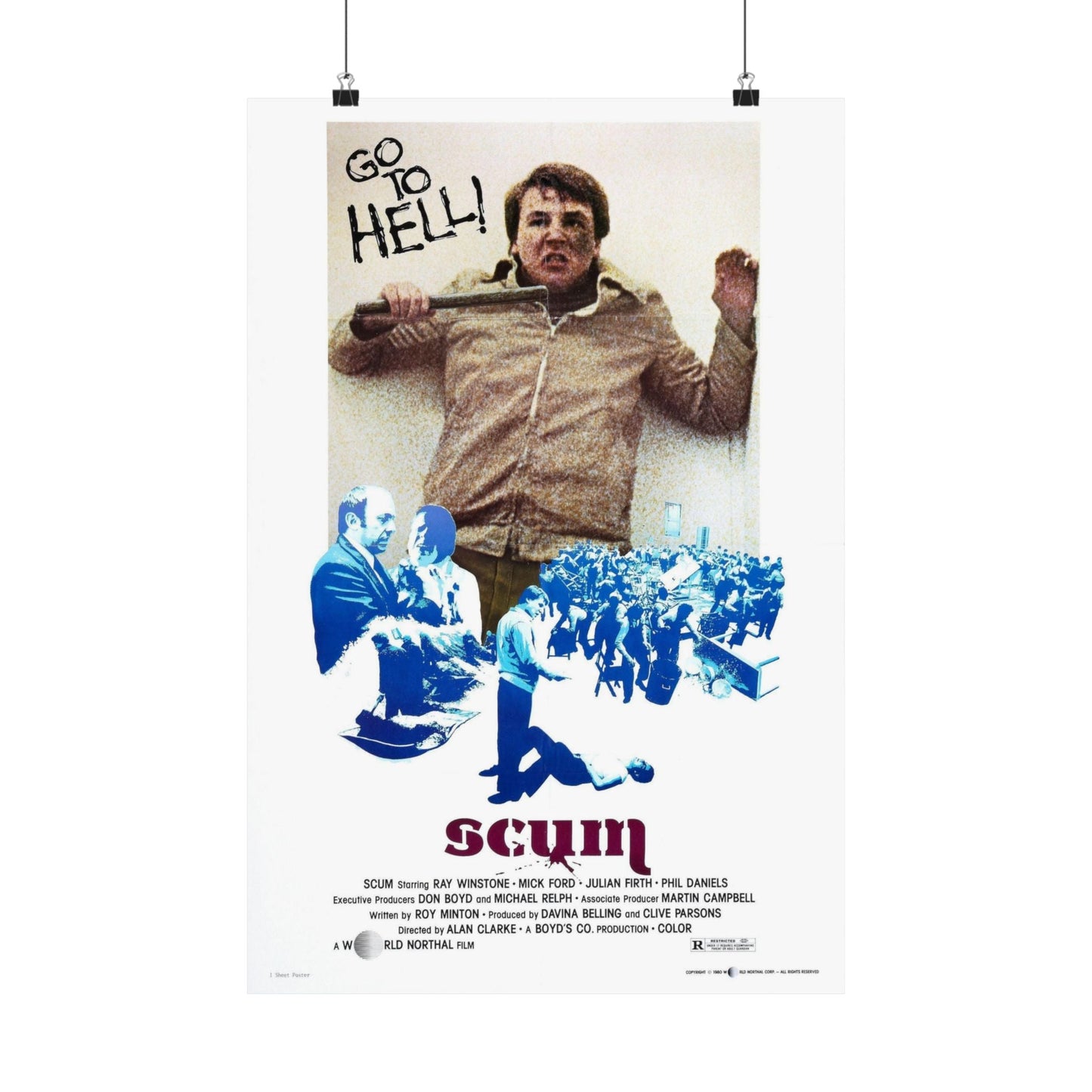 SCUM 1979 - Paper Movie Poster-16″ x 24″-The Sticker Space