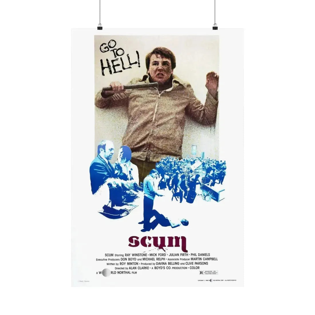 SCUM 1979 - Paper Movie Poster 24″ x 36″ Matte - The Sticker Space