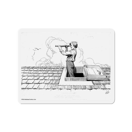 Scuttle Watch Illustration (Knopf, 1941) (Magazine Illustration) Refrigerator Magnet-2" x 2"-The Sticker Space