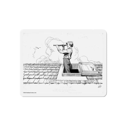 Scuttle Watch Illustration (Knopf, 1941) (Magazine Illustration) Refrigerator Magnet-4" x 4"-The Sticker Space