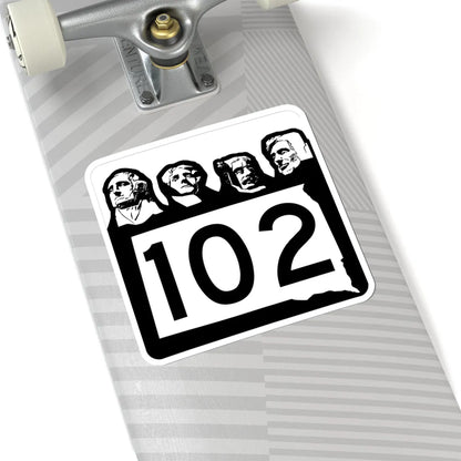 SD 102 1960 (South Dakota) (Road Sign) STICKER Vinyl Kiss-Cut Decal - The Sticker Space