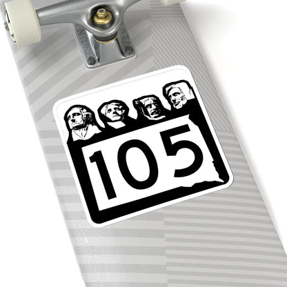 SD 105 1960 (South Dakota) (Road Sign) STICKER Vinyl Kiss-Cut Decal - The Sticker Space