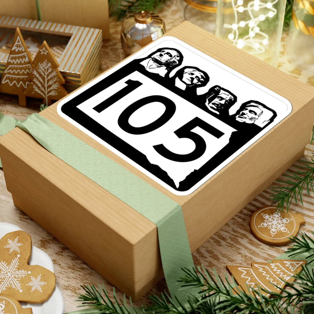 SD 105 1960 (South Dakota) (Road Sign) STICKER Vinyl Kiss-Cut Decal - The Sticker Space