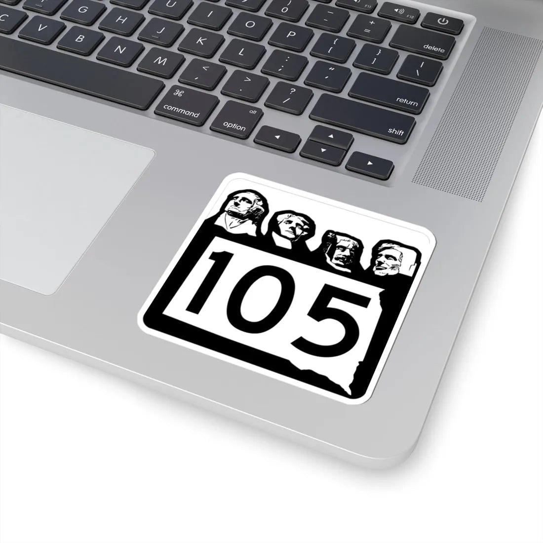 SD 105 1960 (South Dakota) (Road Sign) STICKER Vinyl Kiss-Cut Decal - The Sticker Space