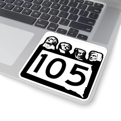 SD 105 1960 (South Dakota) (Road Sign) STICKER Vinyl Kiss-Cut Decal - The Sticker Space