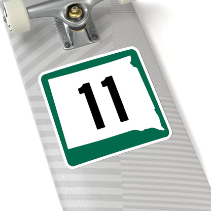 SD 11 (South Dakota) (Road Sign) STICKER Vinyl Kiss-Cut Decal - The Sticker Space