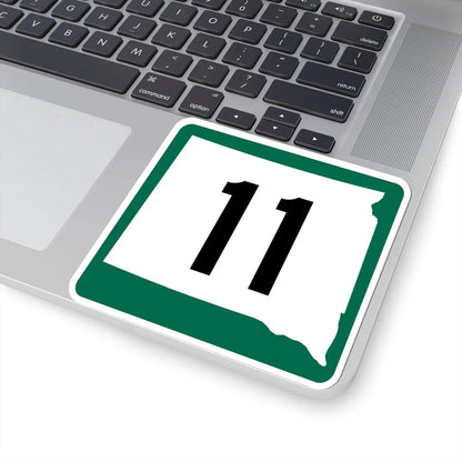 SD 11 (South Dakota) (Road Sign) STICKER Vinyl Kiss-Cut Decal - The Sticker Space
