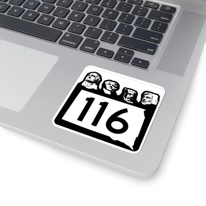 SD 116 1960 (South Dakota) (Road Sign) STICKER Vinyl Kiss-Cut Decal - The Sticker Space