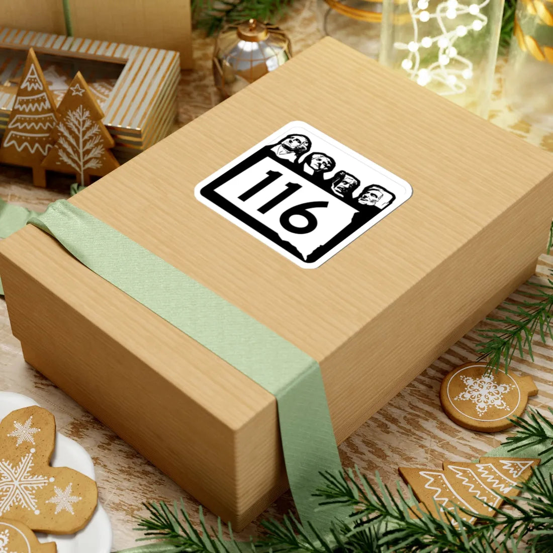 SD 116 1960 (South Dakota) (Road Sign) STICKER Vinyl Kiss-Cut Decal - The Sticker Space