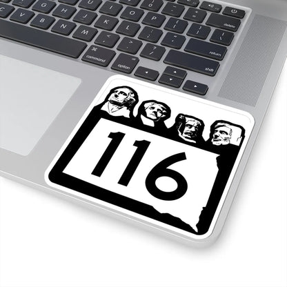 SD 116 1960 (South Dakota) (Road Sign) STICKER Vinyl Kiss-Cut Decal - The Sticker Space