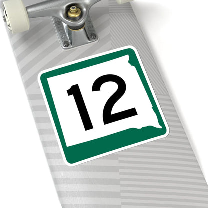 SD 12 (South Dakota) (Road Sign) STICKER Vinyl Kiss-Cut Decal - The Sticker Space