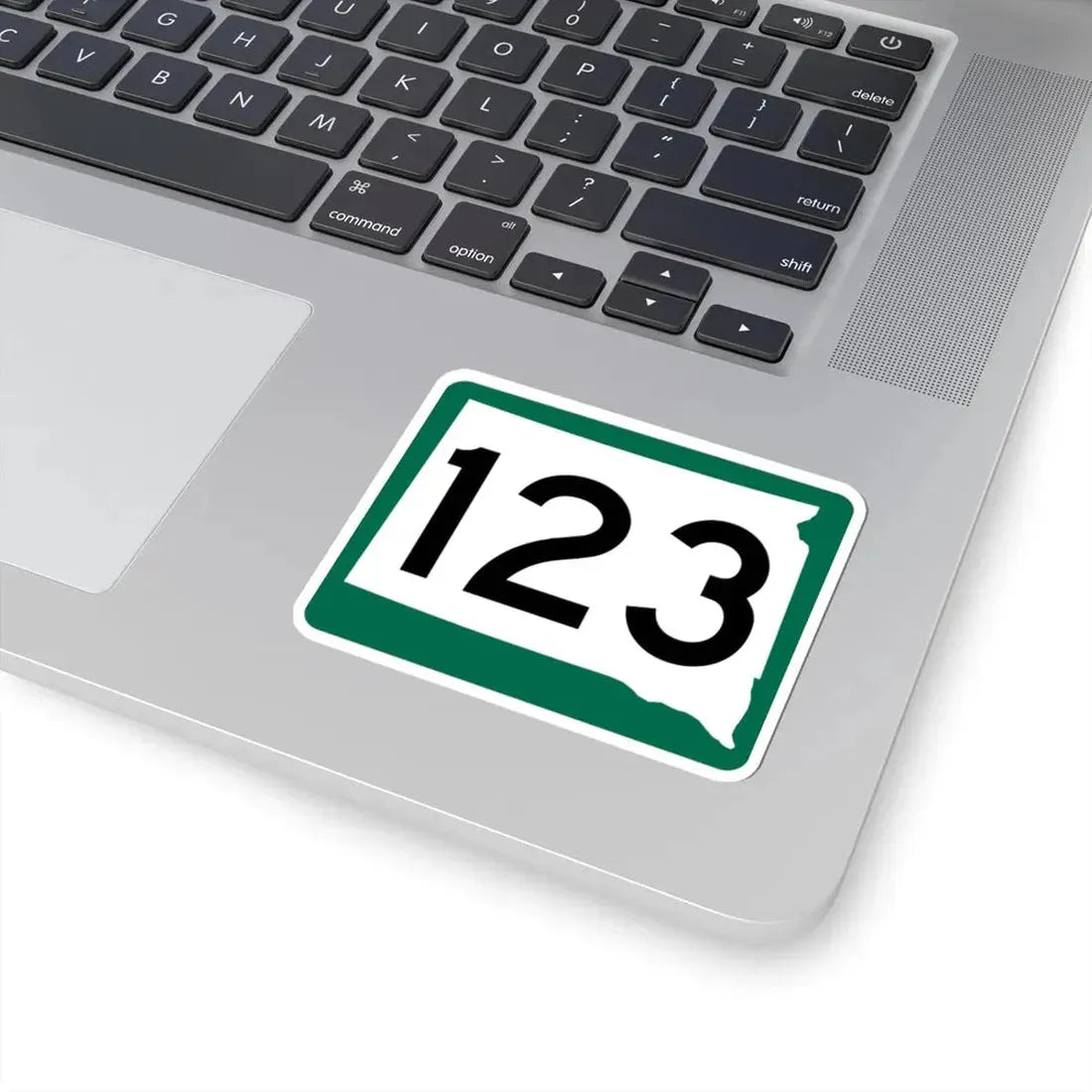SD 123 (South Dakota) (Road Sign) STICKER Vinyl Kiss-Cut Decal - The Sticker Space