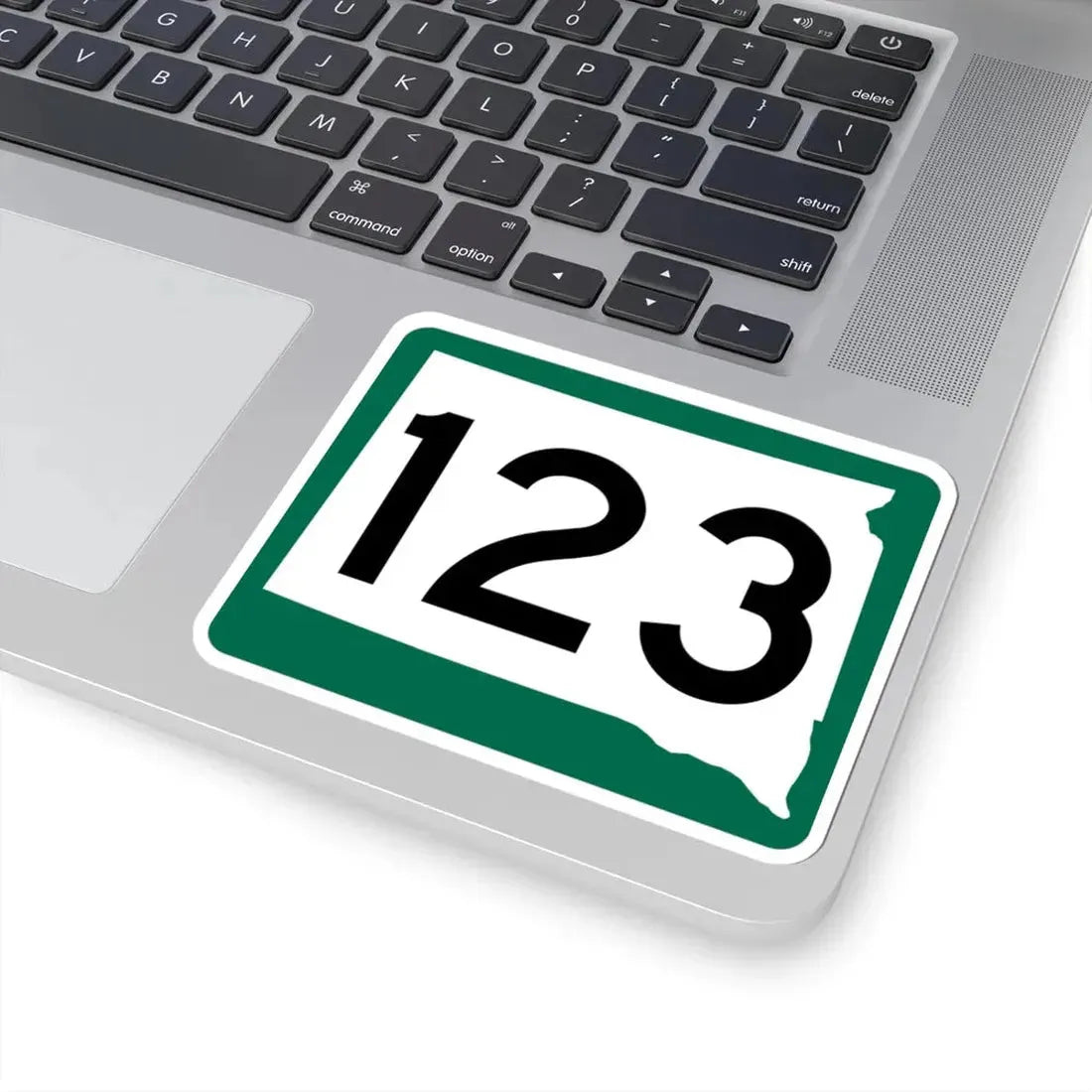 SD 123 (South Dakota) (Road Sign) STICKER Vinyl Kiss-Cut Decal - The Sticker Space