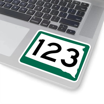 SD 123 (South Dakota) (Road Sign) STICKER Vinyl Kiss-Cut Decal - The Sticker Space