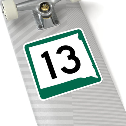 SD 13 (South Dakota) (Road Sign) STICKER Vinyl Kiss-Cut Decal - The Sticker Space