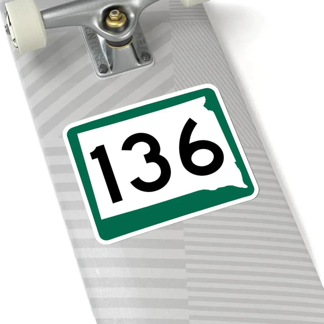 SD 136 (South Dakota) (Road Sign) STICKER Vinyl Kiss-Cut Decal - The Sticker Space