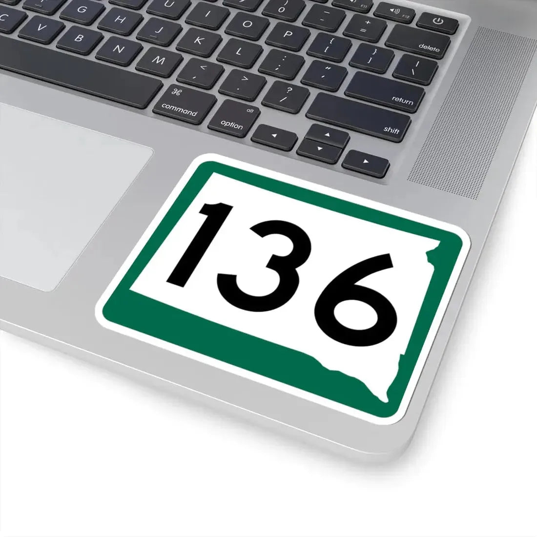 SD 136 (South Dakota) (Road Sign) STICKER Vinyl Kiss-Cut Decal - The Sticker Space