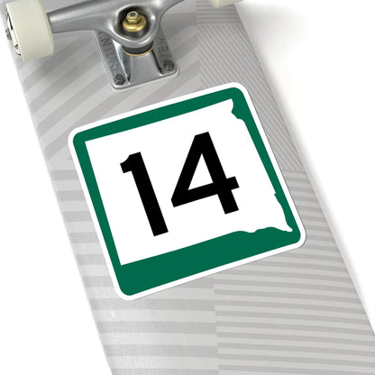 SD 14 (South Dakota) (Road Sign) STICKER Vinyl Kiss-Cut Decal - The Sticker Space