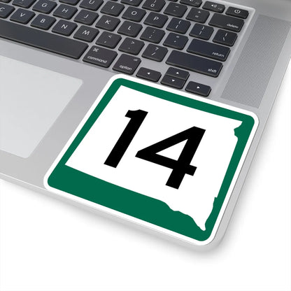 SD 14 (South Dakota) (Road Sign) STICKER Vinyl Kiss-Cut Decal - The Sticker Space