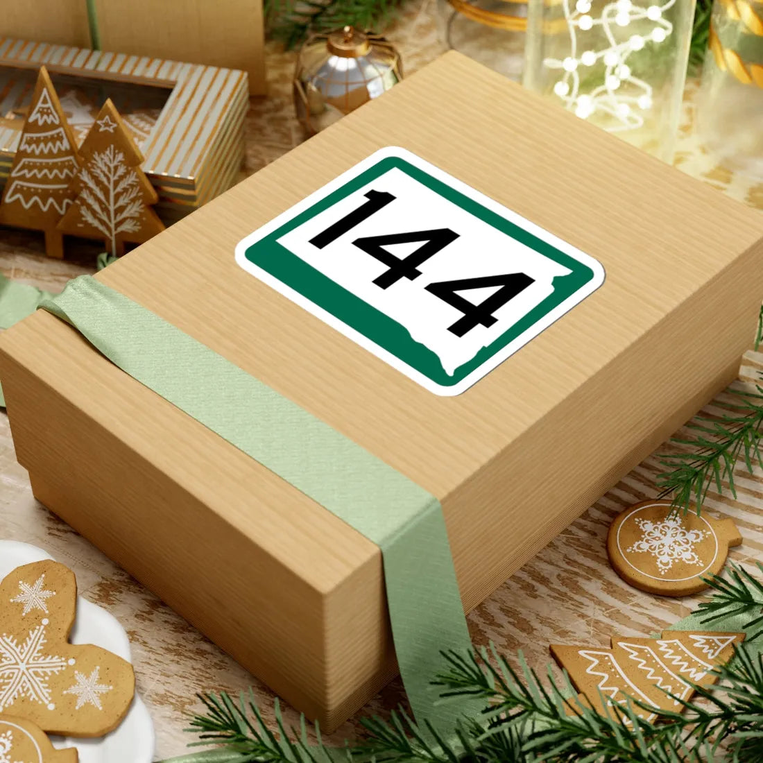 SD 144 (South Dakota) (Road Sign) STICKER Vinyl Kiss-Cut Decal - The Sticker Space