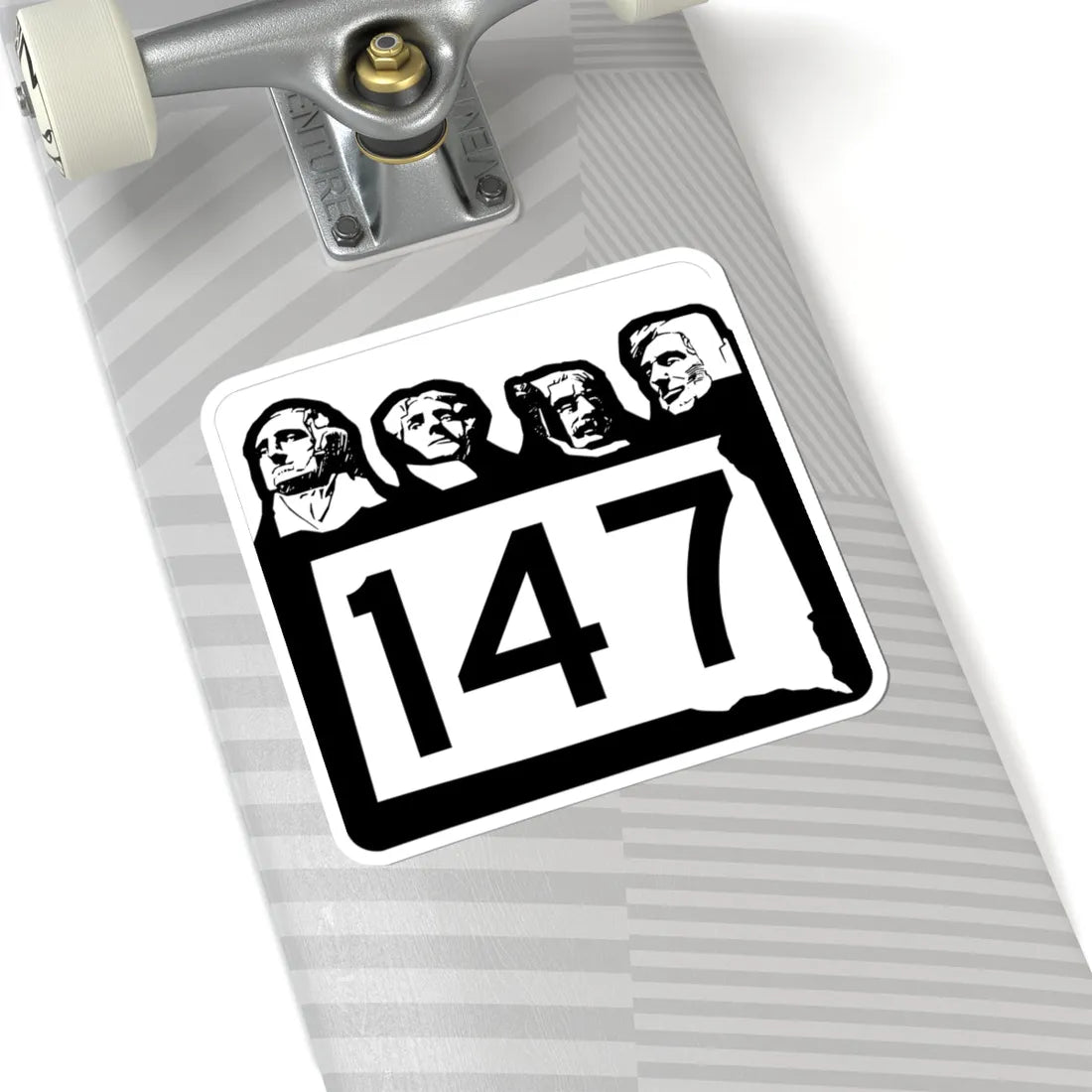 SD 147 1960 (South Dakota) (Road Sign) STICKER Vinyl Kiss-Cut Decal - The Sticker Space