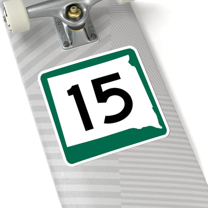 SD 15 (South Dakota) (Road Sign) STICKER Vinyl Kiss-Cut Decal - The Sticker Space