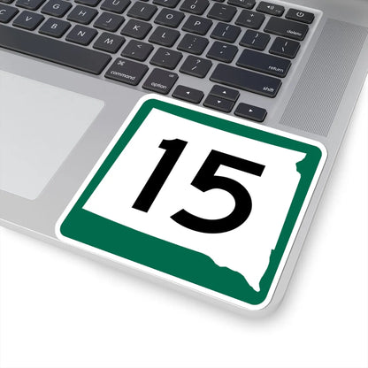 SD 15 (South Dakota) (Road Sign) STICKER Vinyl Kiss-Cut Decal - The Sticker Space