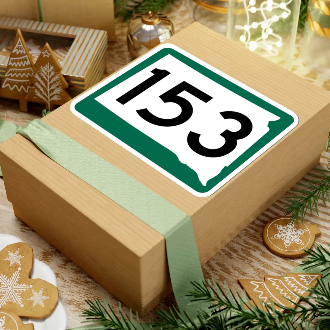 SD 153 (South Dakota) (Road Sign) STICKER Vinyl Kiss-Cut Decal - The Sticker Space