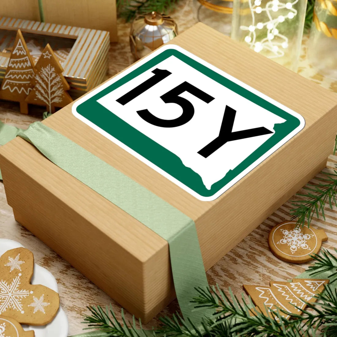 SD 15Y (South Dakota) (Road Sign) STICKER Vinyl Kiss-Cut Decal - The Sticker Space