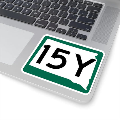 SD 15Y (South Dakota) (Road Sign) STICKER Vinyl Kiss-Cut Decal - The Sticker Space