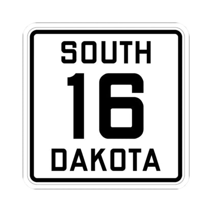 SD 16 1926 (South Dakota) (Road Sign) STICKER Vinyl Kiss-Cut Decal 2 Inch White - The Sticker Space