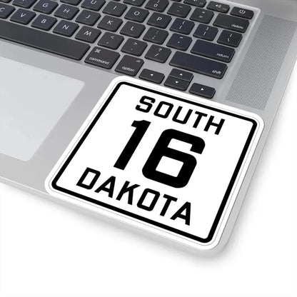 SD 16 1926 (South Dakota) (Road Sign) STICKER Vinyl Kiss-Cut Decal - The Sticker Space