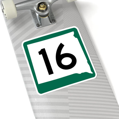 SD 16 (South Dakota) (Road Sign) STICKER Vinyl Kiss-Cut Decal - The Sticker Space