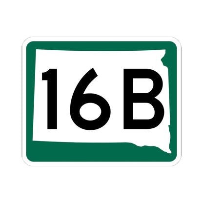 SD 16B (South Dakota) (Road Sign) STICKER Vinyl Kiss-Cut Decal 4 Inch White - The Sticker Space