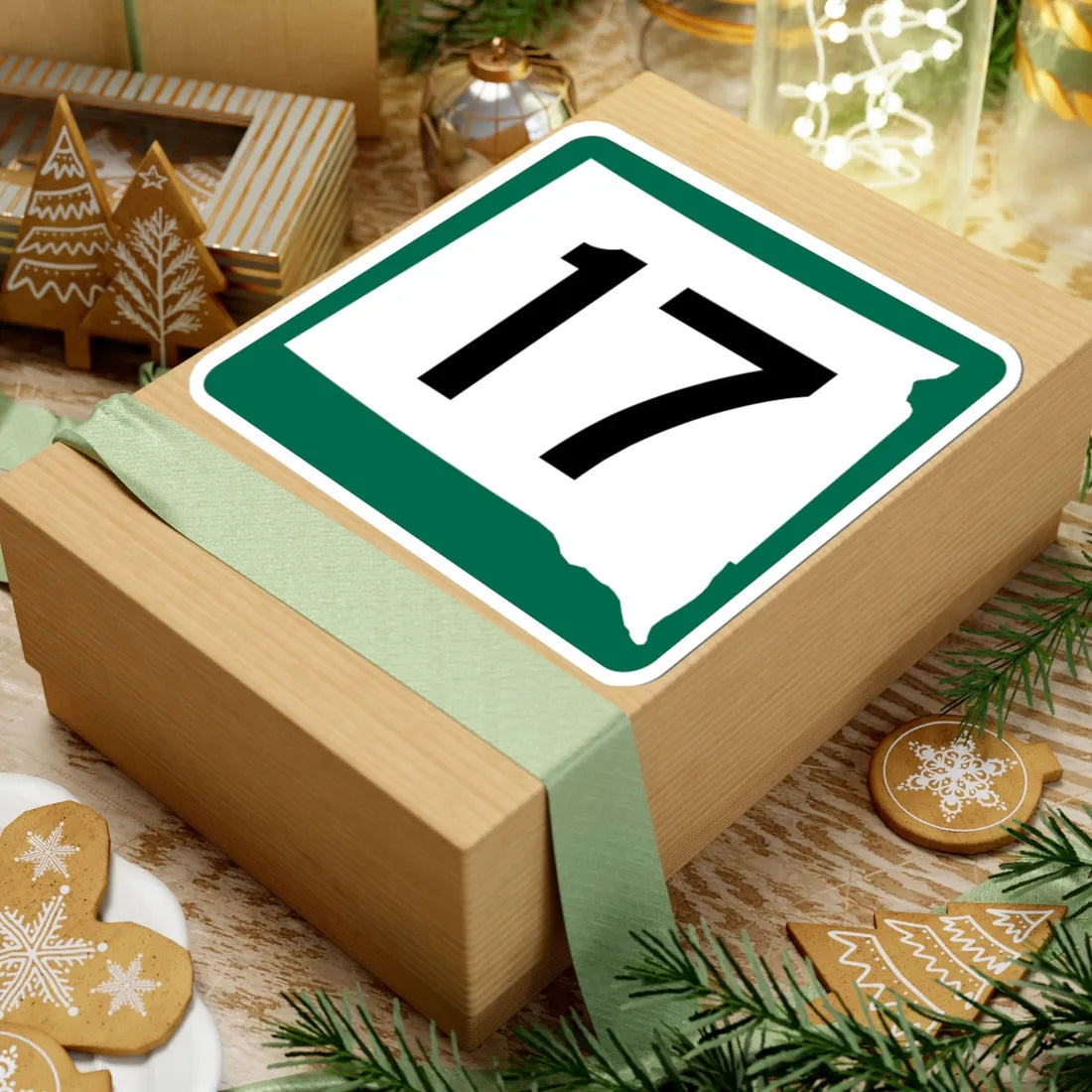 SD 17 (South Dakota) (Road Sign) STICKER Vinyl Kiss-Cut Decal - The Sticker Space