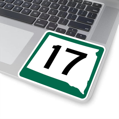 SD 17 (South Dakota) (Road Sign) STICKER Vinyl Kiss-Cut Decal - The Sticker Space