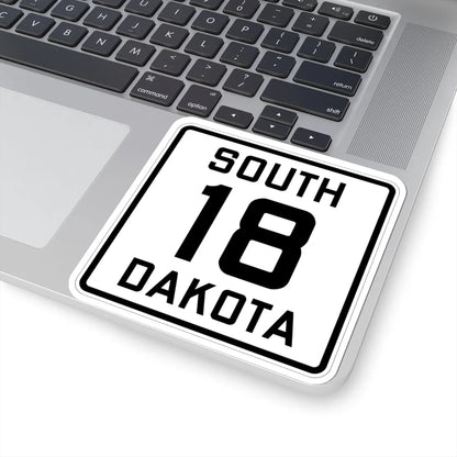 SD 18 1926 (South Dakota) (Road Sign) STICKER Vinyl Kiss-Cut Decal - The Sticker Space